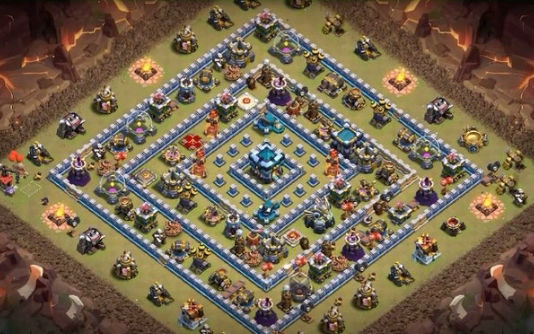 Town Hall 13 War Base layout by Gaming Sanged