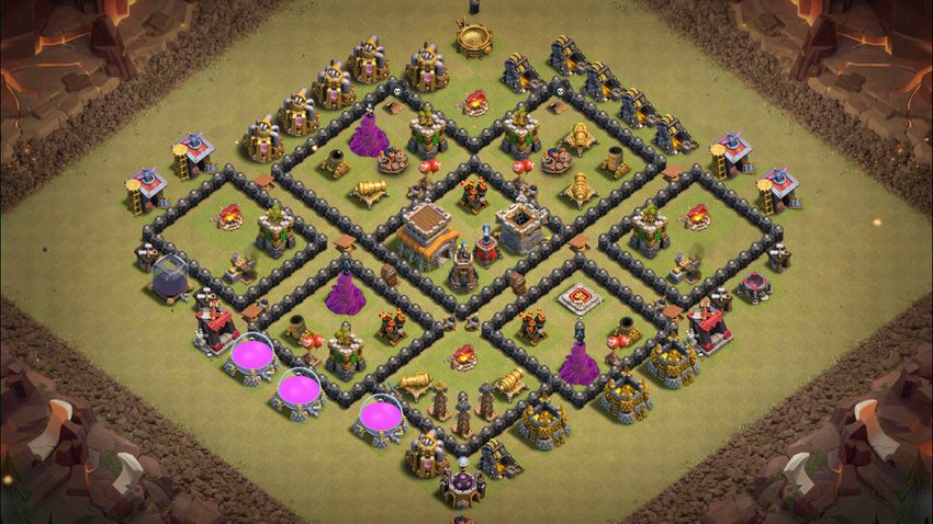 Town Hall 8 War Base layout by TReX