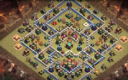 Town Hall 14 War Base layout by Gaming Sanged