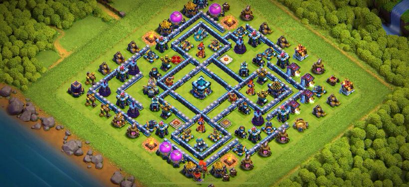 Town Hall 13 Trophy Base layout by TReX