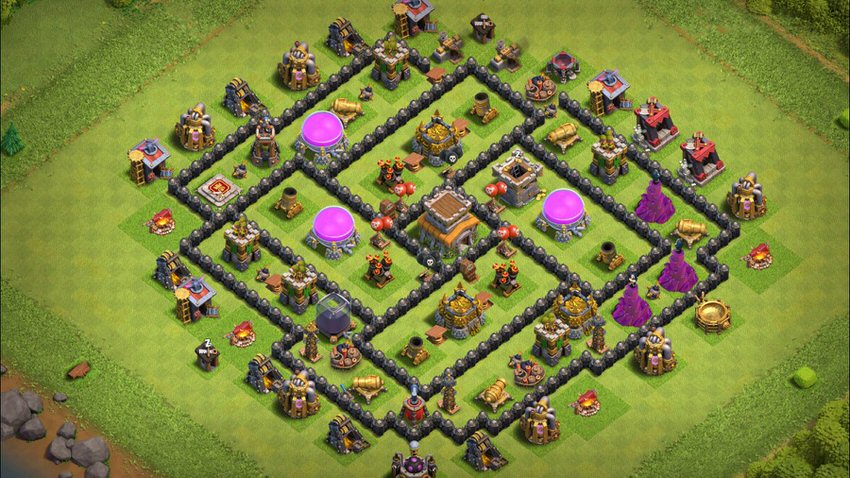Town Hall 8 Farming Base layout by TReX