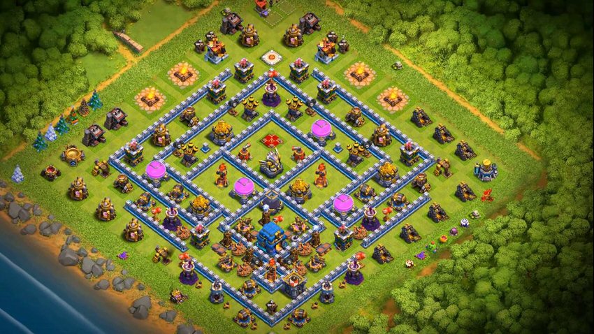 Town Hall 12 Farming Base layout by TReX