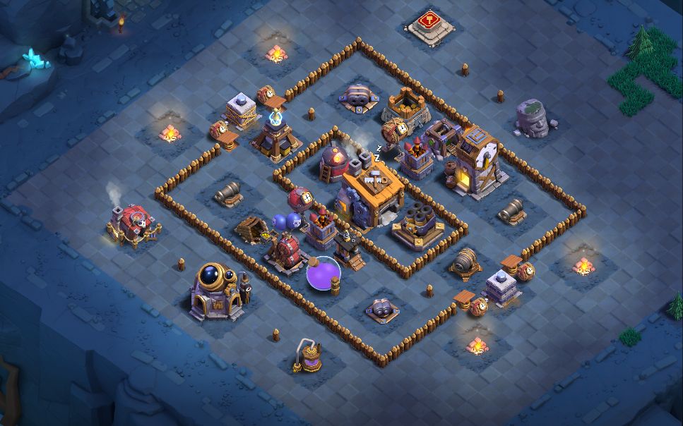 Builder Hall 8 Builder Base layout by Ameer