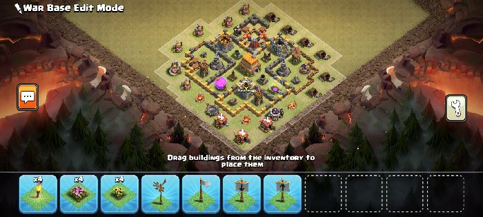 Town Hall 6 War Base layout by Boom Clasher