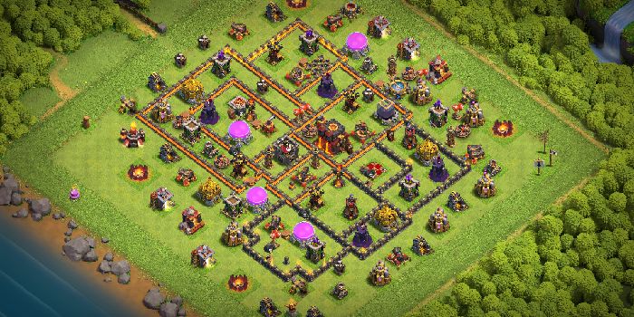 Town Hall 10 Trophy Base layout by HnZ