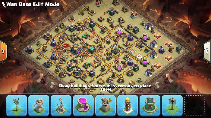 Town Hall 14 Trophy Base layout by User