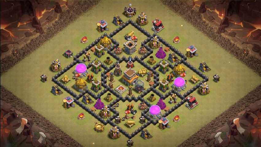 Town Hall 8 War Base layout by TReX