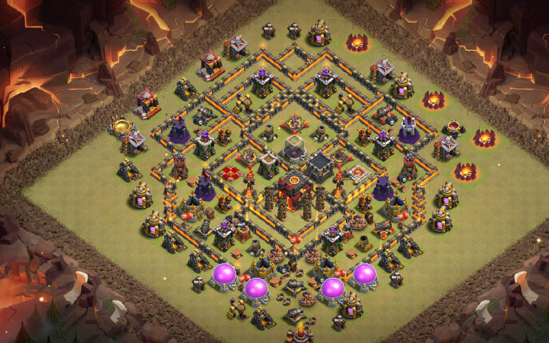 Town Hall 10 War Base layout by USER2056903