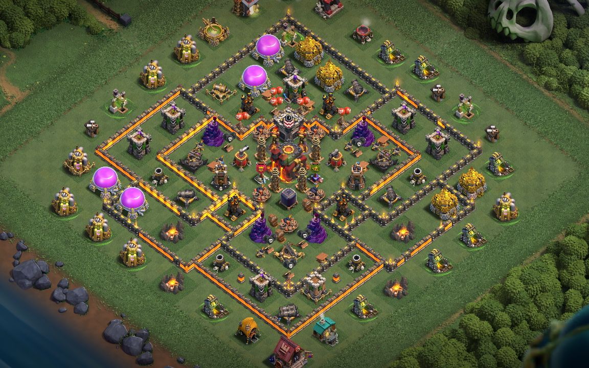Town Hall 10 War Base layout by Dragon Raider