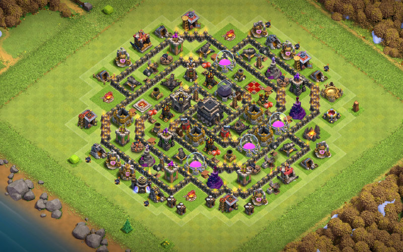 Town Hall 9 Trophy Base layout by OisikPlays