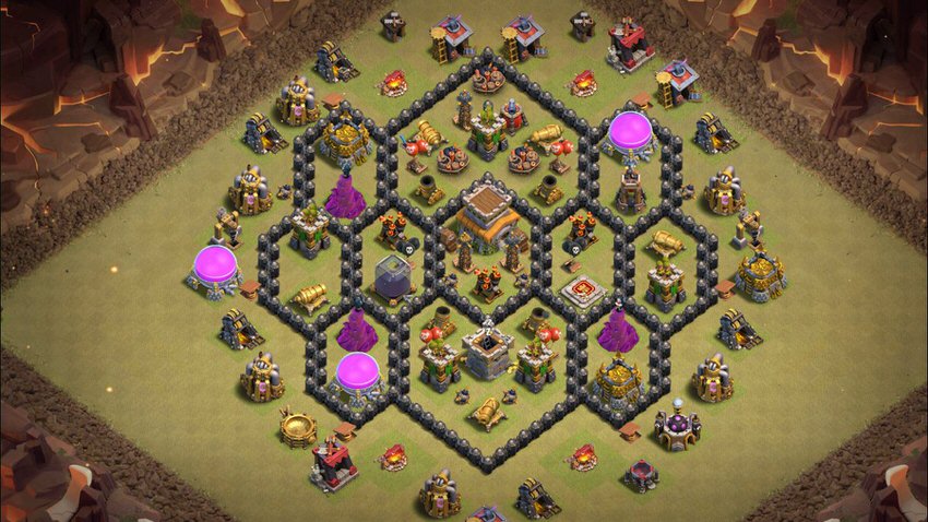 Town Hall 8 War Base layout by TReX