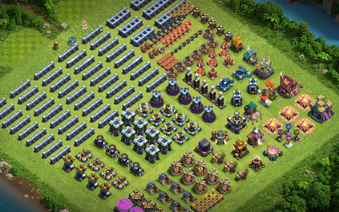 Town Hall 14 Farming Base layout by وائل