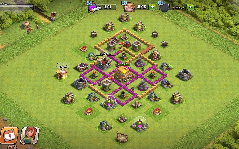 Town Hall 6 CWL Base layout by شیطان