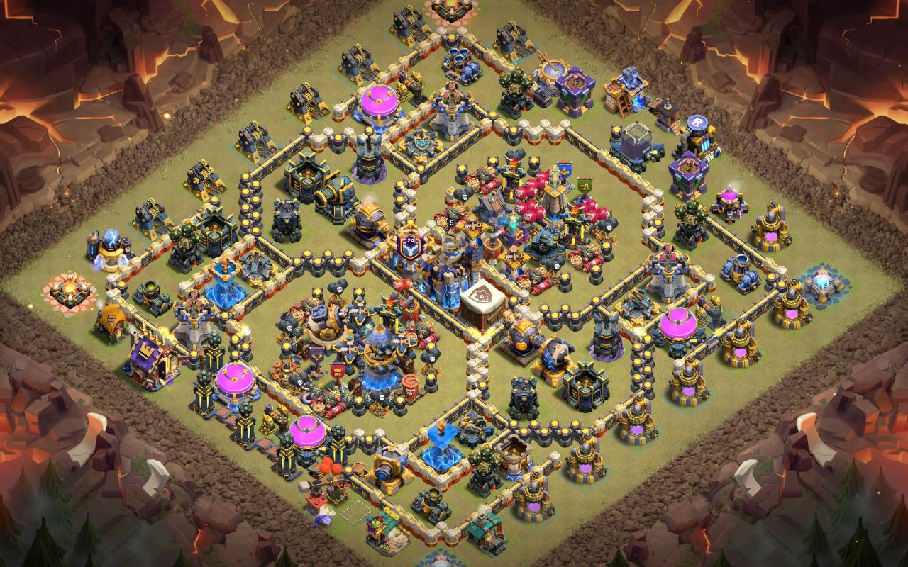 Town Hall 18 War Base layout by P.E.K.K.A