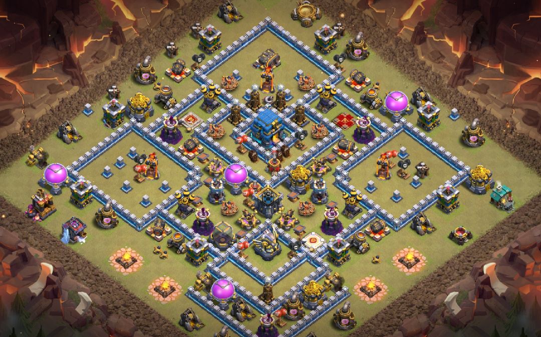 Town Hall 12 War Base layout by ye