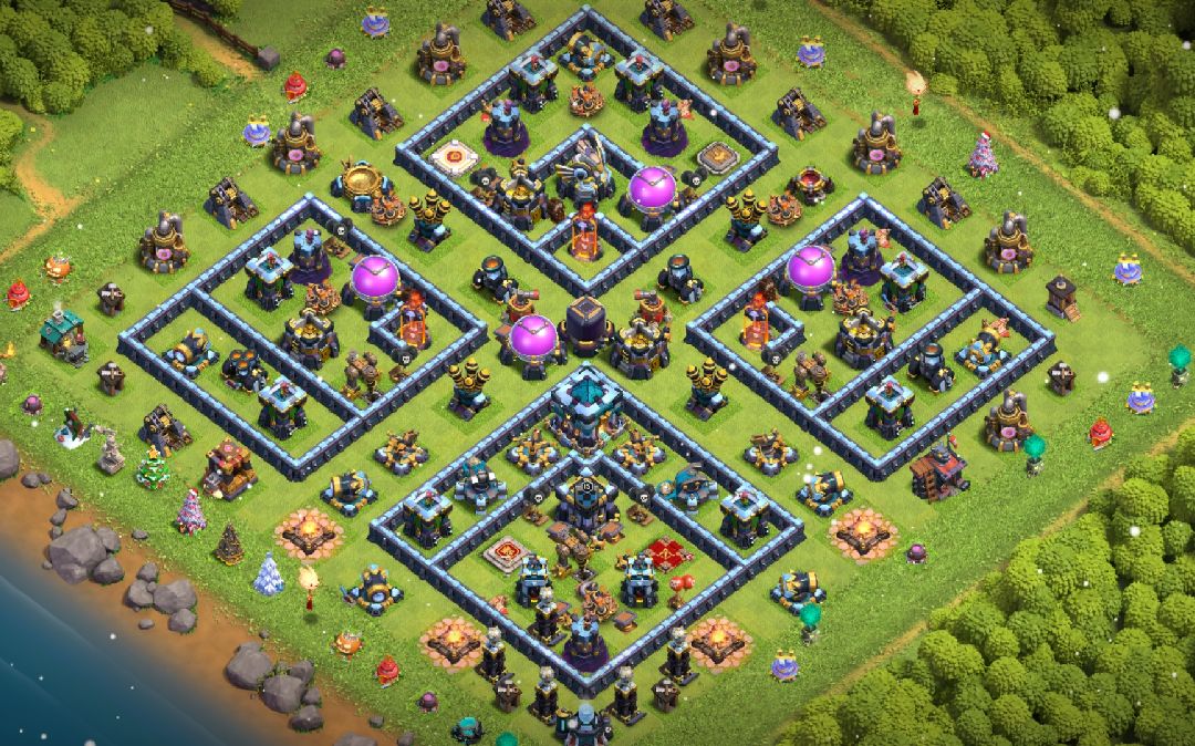 Town Hall 13 Trophy Base layout by ye