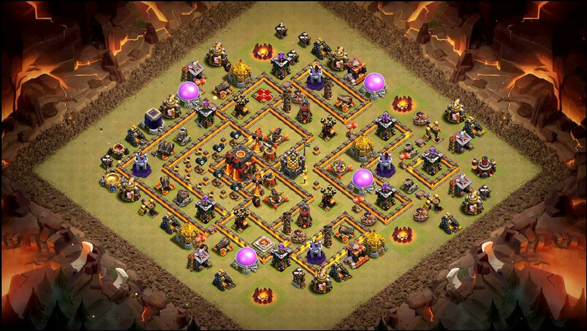 Town Hall 10 War Base layout by TReX
