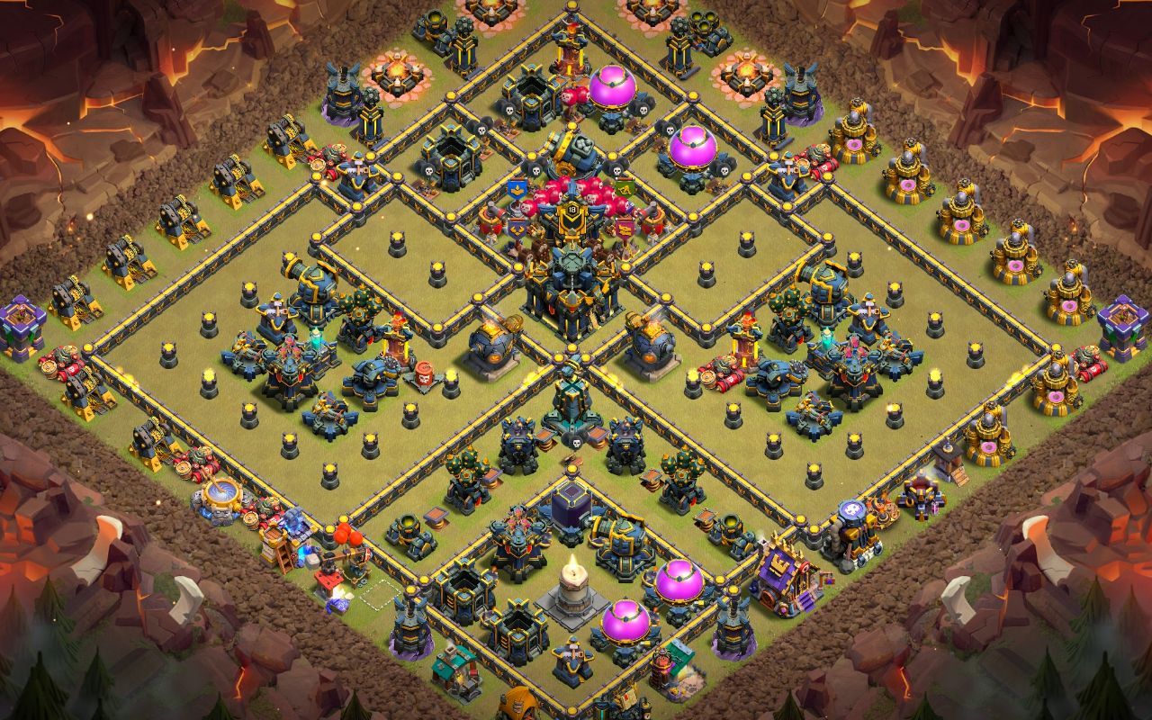 Town Hall 17 War Base layout by Jastineeex