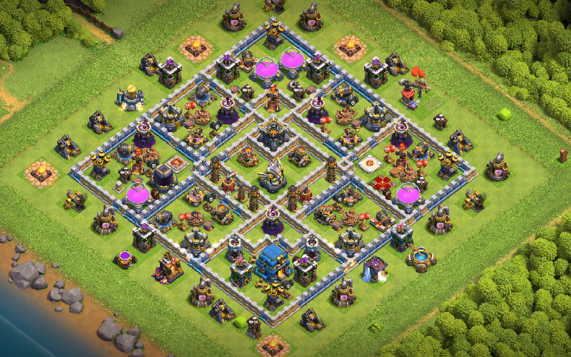 Town Hall 12 War Base layout by 0=={}=Venom=>