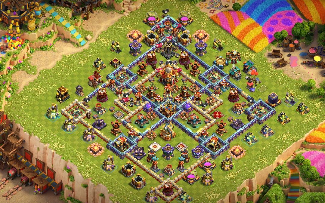 Town Hall 16 War Base layout by Atilla The Pun