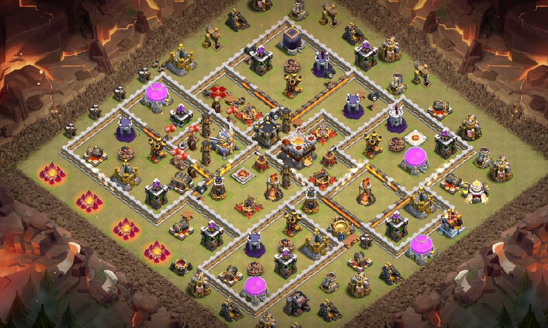 Town Hall 11 War Base layout by Mana
