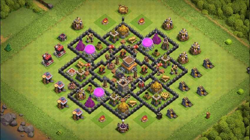Town Hall 8 Trophy Base layout by TReX