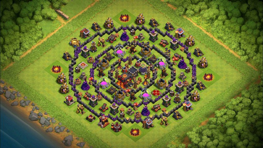 Town Hall 10 Farming Base layout by TReX