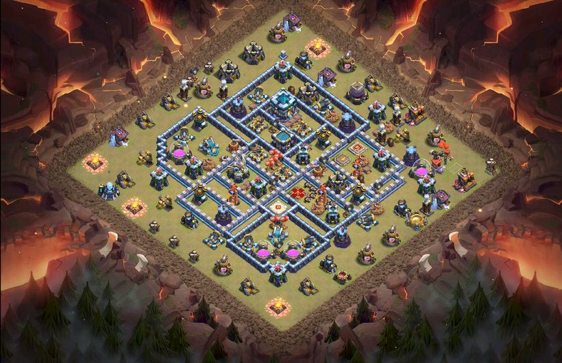Town Hall 13 War Base layout by TReX