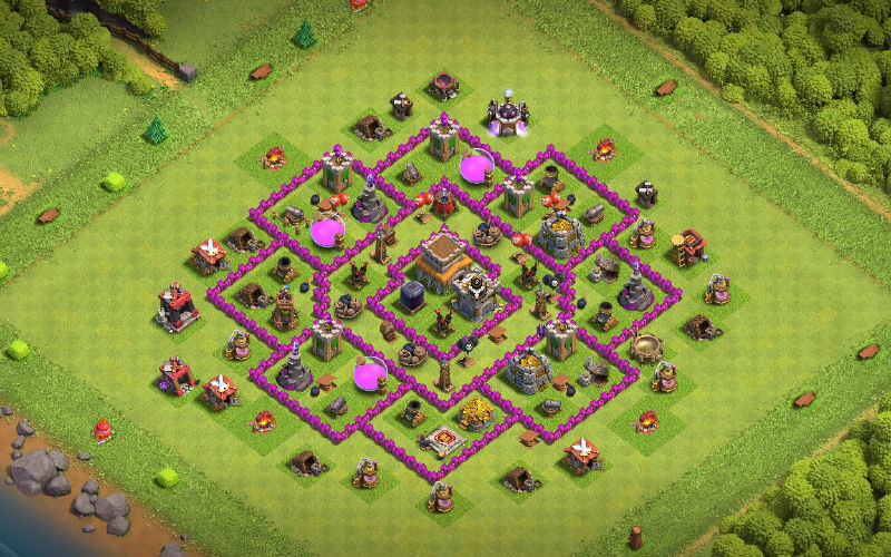 Town Hall 8 Farming Base layout by Xianne