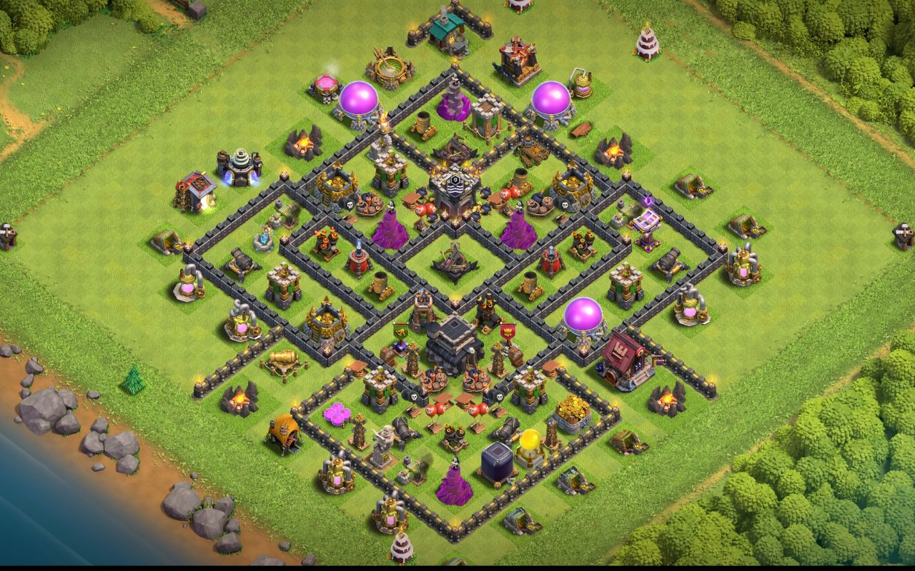 Town Hall 9 War Base layout by Jafar Sadiq
