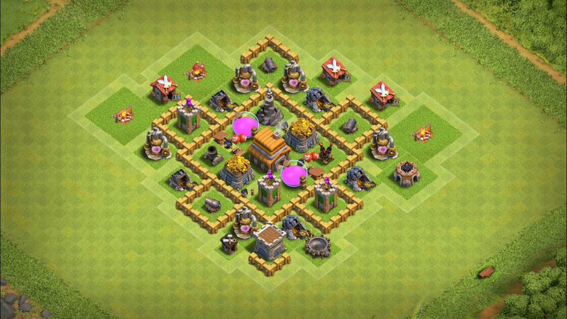 Town Hall 5 Farming Base layout by TReX