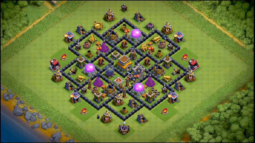 Town Hall 8 Trophy Base layout by TReX