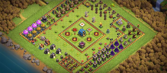 Town Hall 12 Fun Base layout by EXO hammer king