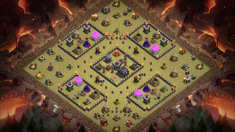 Town Hall 9 War Base layout by TReX