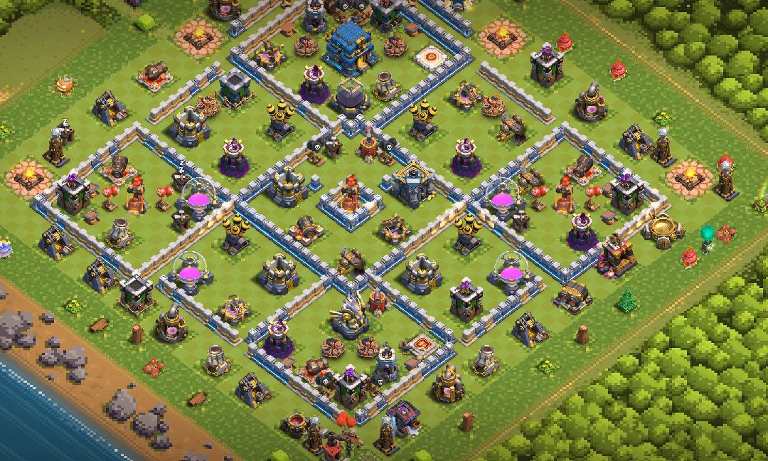 Town Hall 12 Farming Base layout by BeaTrix™