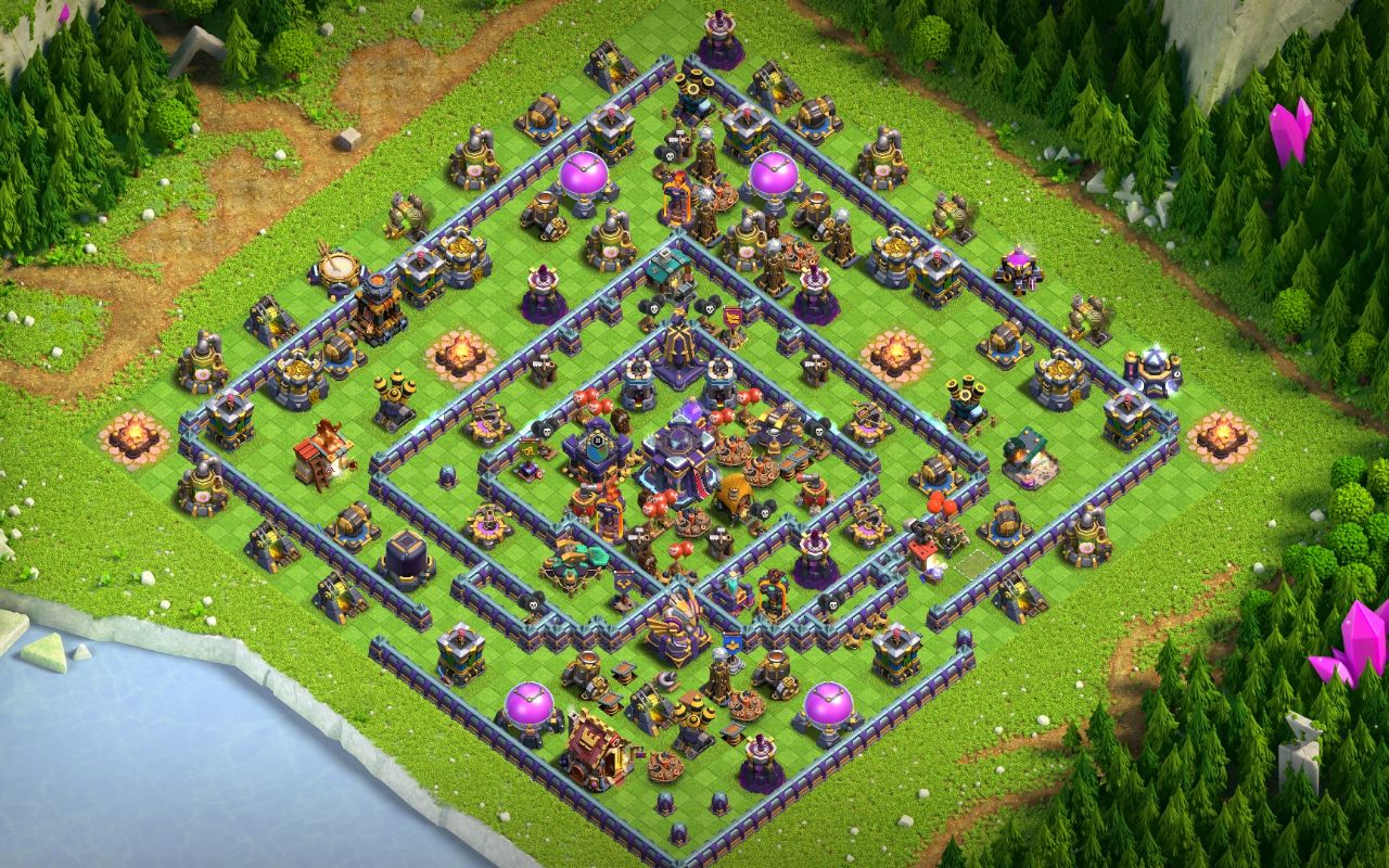 Town Hall 15 War Base layout by Baloch.Rend