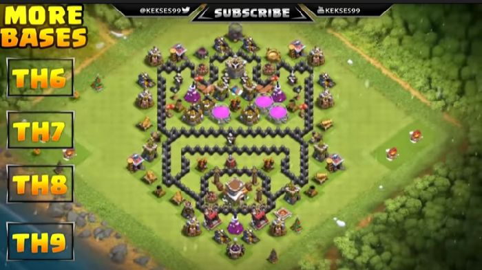Town Hall 8 Fun Base layout by Zane COC