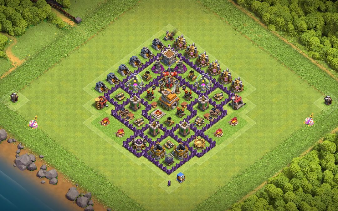 Town Hall 7 Trophy Base layout by Rydeus