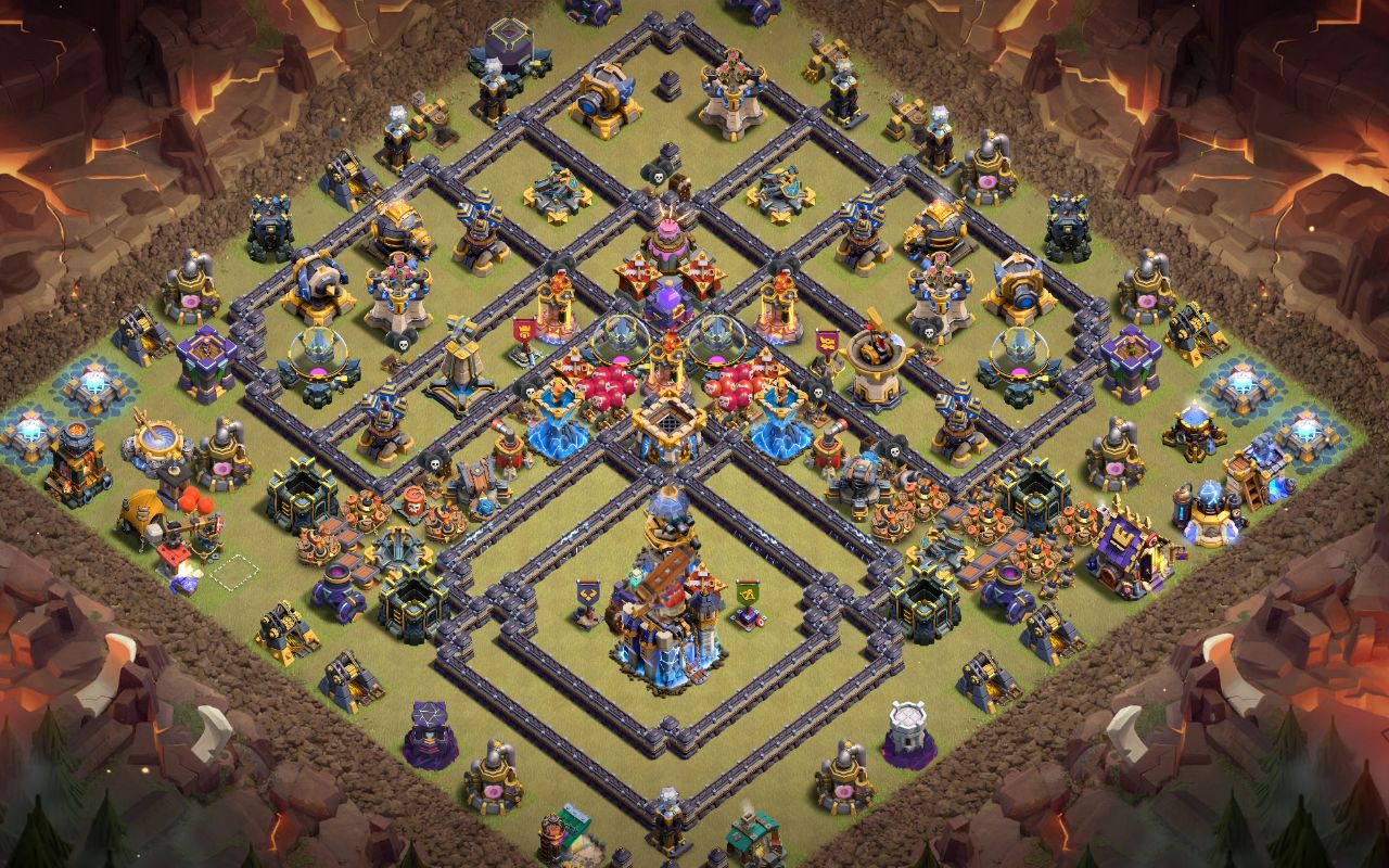 Town Hall 18 Trophy Base layout by Shakil Ahmed