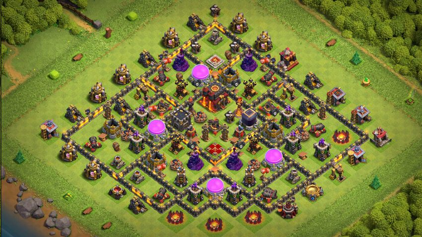 Town Hall 10 Farming Base layout by TReX