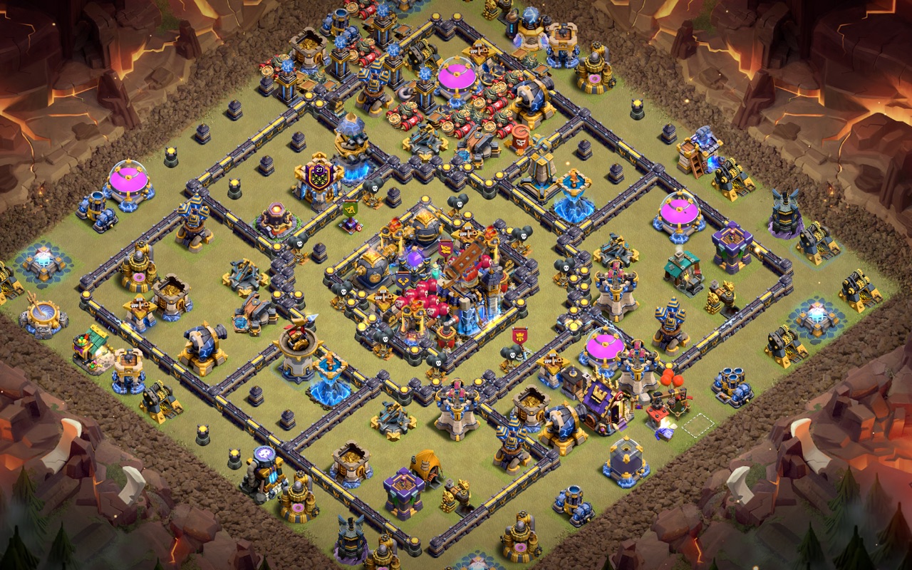 Town Hall 18 War Base layout by Kings Villa