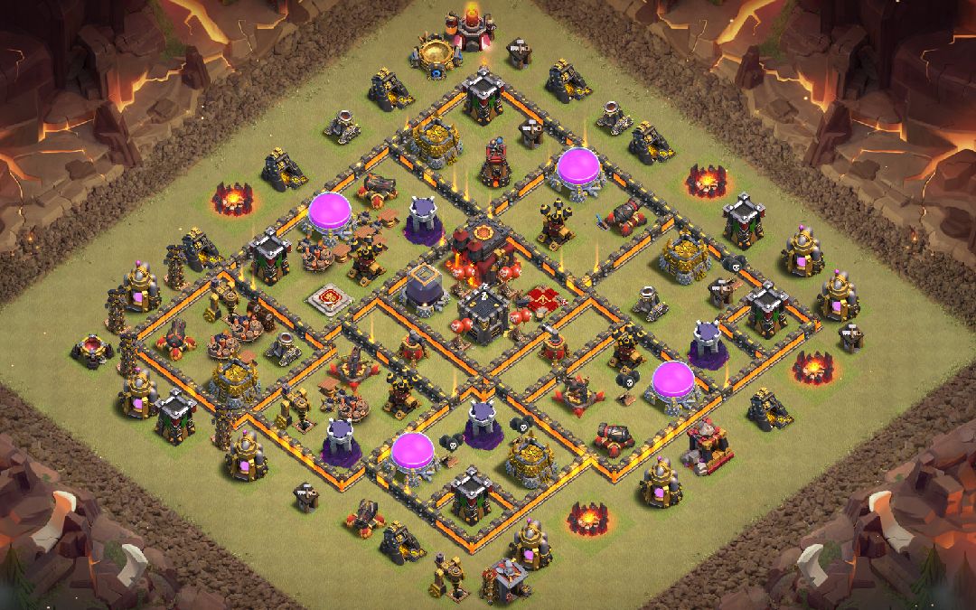 Town Hall 9 War Base layout by XLR8