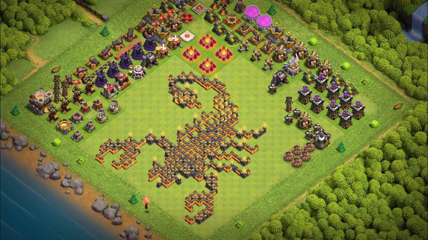 Town Hall 11 Fun Base layout by TReX