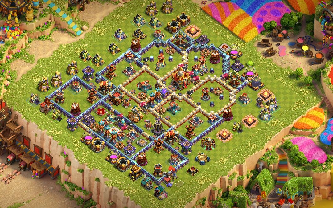 Town Hall 16 Hybrid Base layout by Atilla The Pun