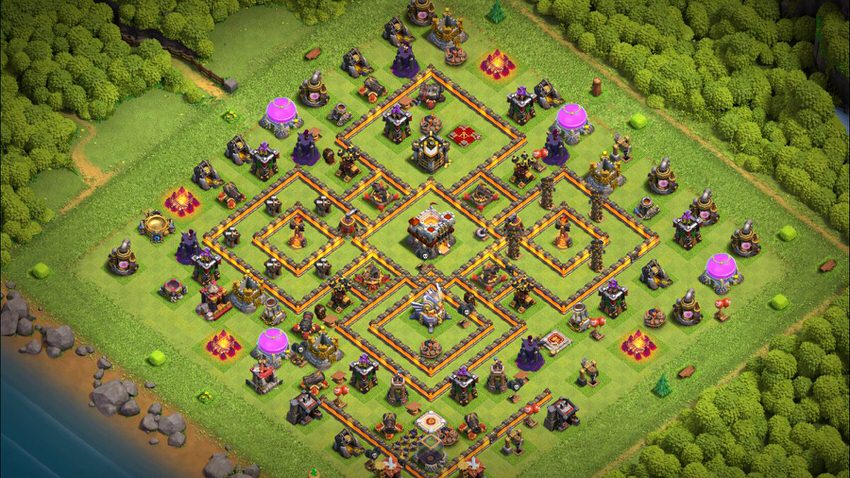Town Hall 11 Trophy Base layout by TReX