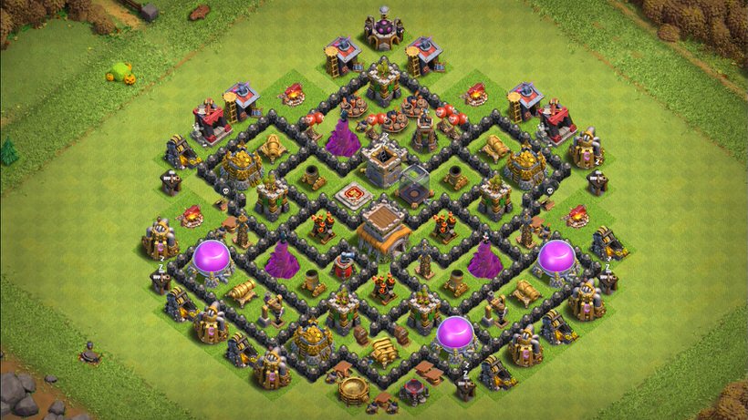 Town Hall 8 Trophy Base layout by TReX
