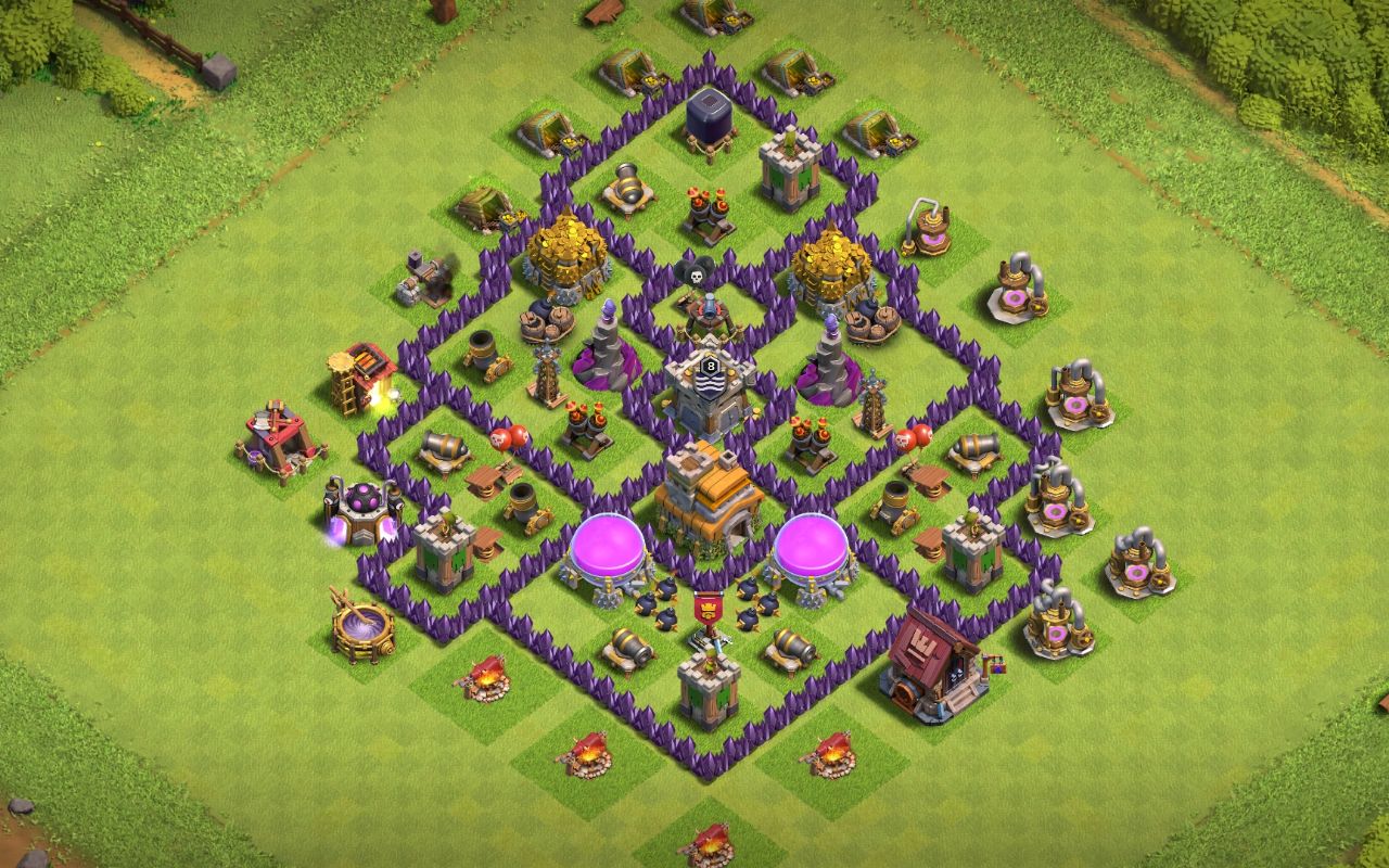 Town Hall 7 War Base layout by Jafar Sadiq
