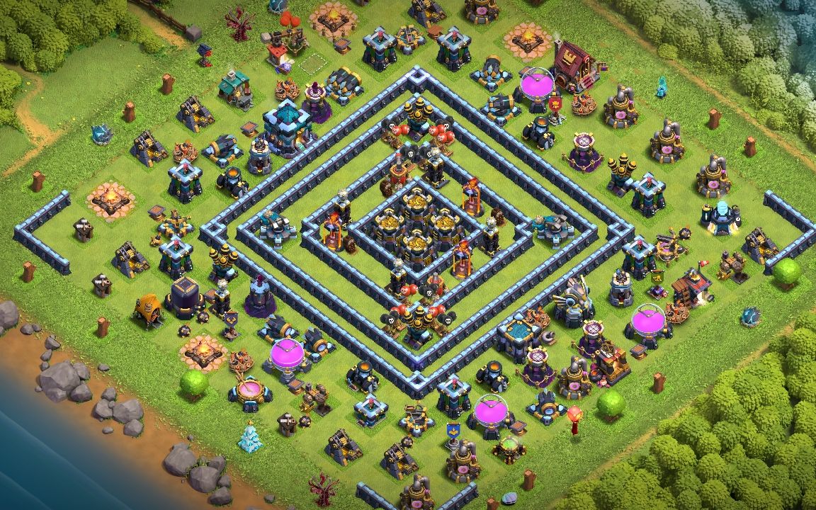 Town Hall 13 Farming Base layout by Batu Karut