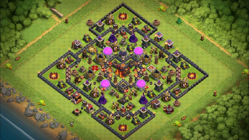 Town Hall 10 Farming Base layout by TReX