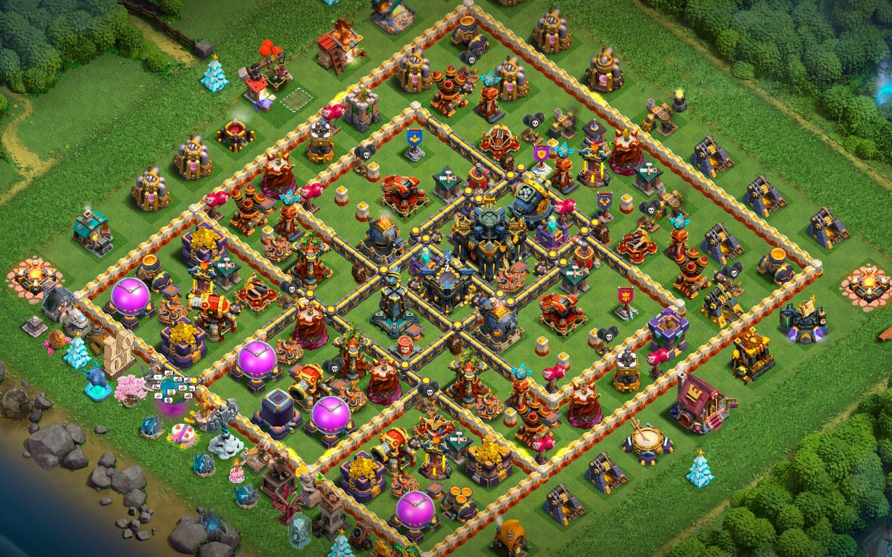 Town Hall 17 War Base layout by Shivam